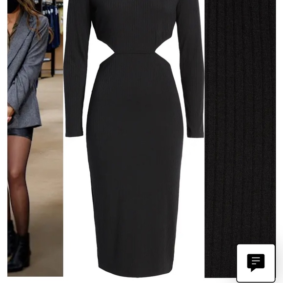 🖤BP Cutout Knit Long Sleeve Midi Dress - Picture 5 of 5